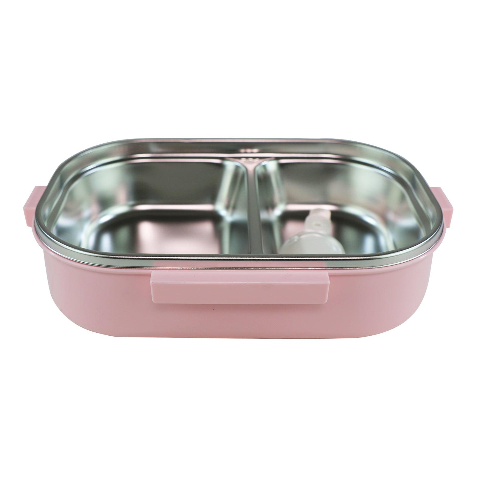 Medium Stainless Steel Lunch Box Unicorn Theme - Pink