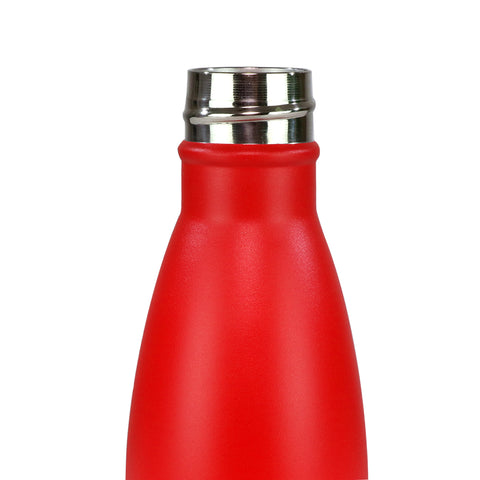Smily Kiddos 500 ML Stainless Steel Water Bottle  - Matte Red White