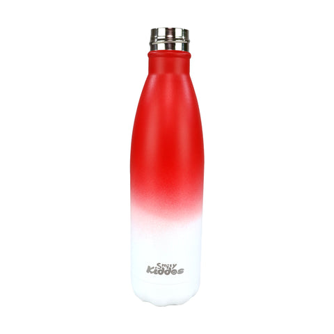 Image of Smily Kiddos 500 ML Stainless Steel Water Bottle  - Matte Red White