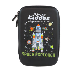Smily Kiddos Single compartment Eva pencil case - Space Explorer Black