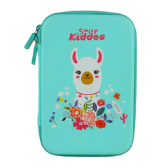 Smily Kiddos Single compartment Eva pencil case - Llama Theme Green