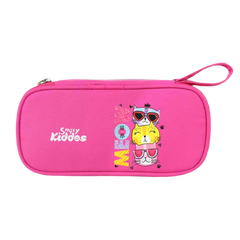 Smily Kiddos Zipper Pencil Pouch Meow Kitty Dark Pink