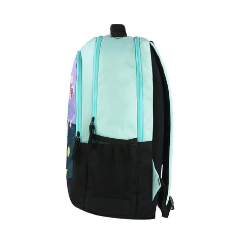 Image of Smily Kiddos 29 Ltrs Junior School Bag  - Cute Dragon- Sea Green LxWxH :45 X 33 X 20 CM