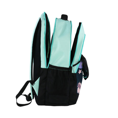 Image of Smily Kiddos 29 Ltrs Junior School Bag  - Cute Dragon- Sea Green LxWxH :45 X 33 X 20 CM