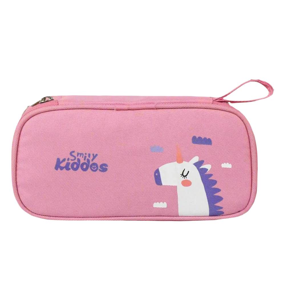 Smily Kiddos Zipper Pencil Pouch Unicorn Light - Pink