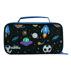 Smily Kiddos Multipurpose Pencil Case Space Theme Black