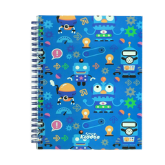 Smily A5 Lined Notebook Blue