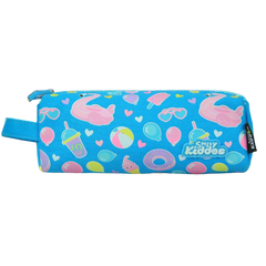 Graceful Swan Theme Pencil Pouch – Light Blue