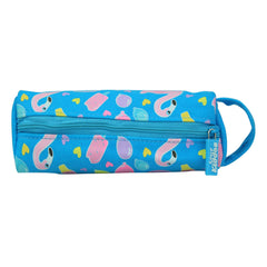 Graceful Swan Theme Pencil Pouch – Light Blue