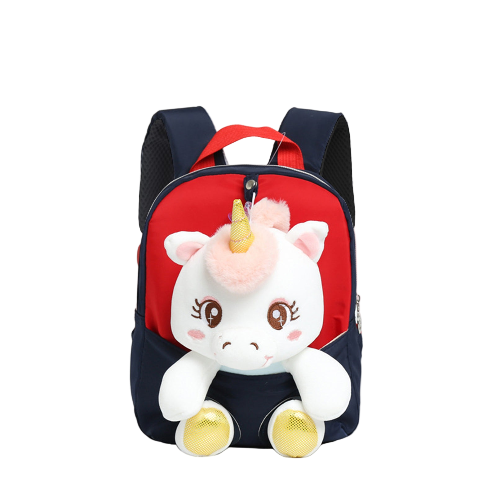 Smily Kiddos Unicorn Plush Backpack Combo – Purple & Red | Buy 1 Get 1