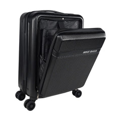 Mike Nova Hard Case Trolley Bag – Black (39 Litres)