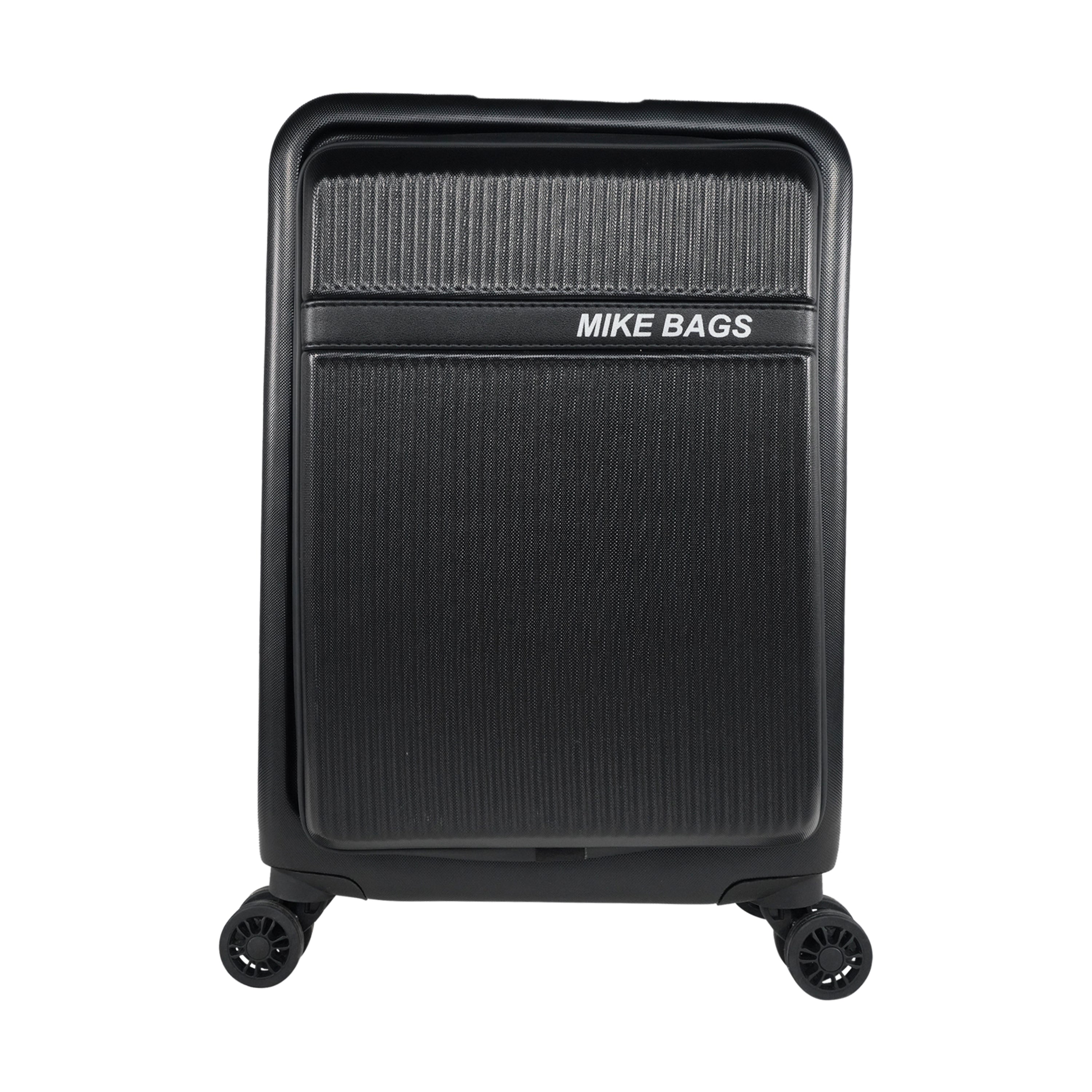 Mike Nova Hard Case Trolley Bag – Black (39 Litres)