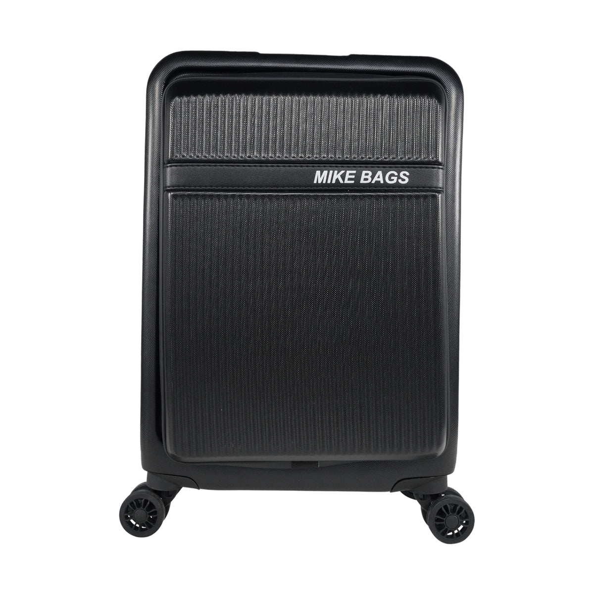 Mike Nova Hard Case Trolley Bag – Black (39 Litres)