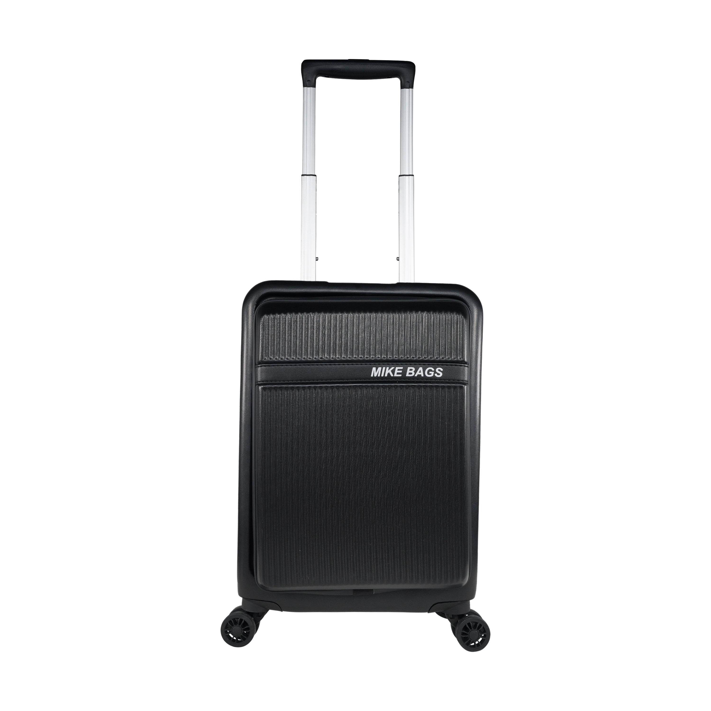 Mike Nova Hard Case Trolley Bag – Black (39 Litres)