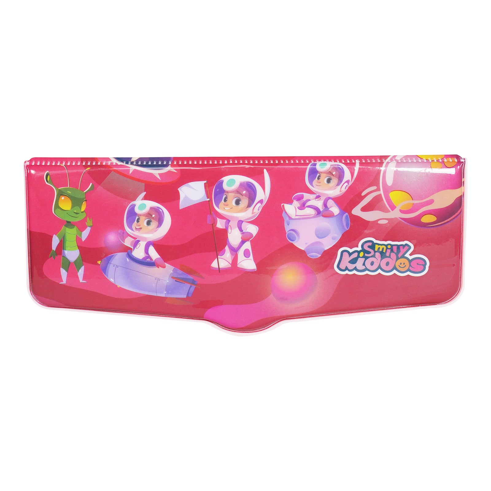 Smily Kiddos Pop-Out Pencil Box for Kids | Astronaut Theme (Red)