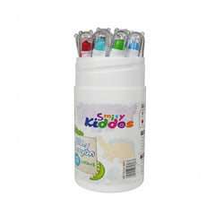 Smily Kiddos Silky Twist Crayons – 12 Smooth Colors in Cute Dino Carry Case