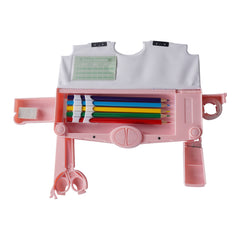 Smily Kiddos Pop-Out Pencil Box for Kids | Astronaut Theme (Red)