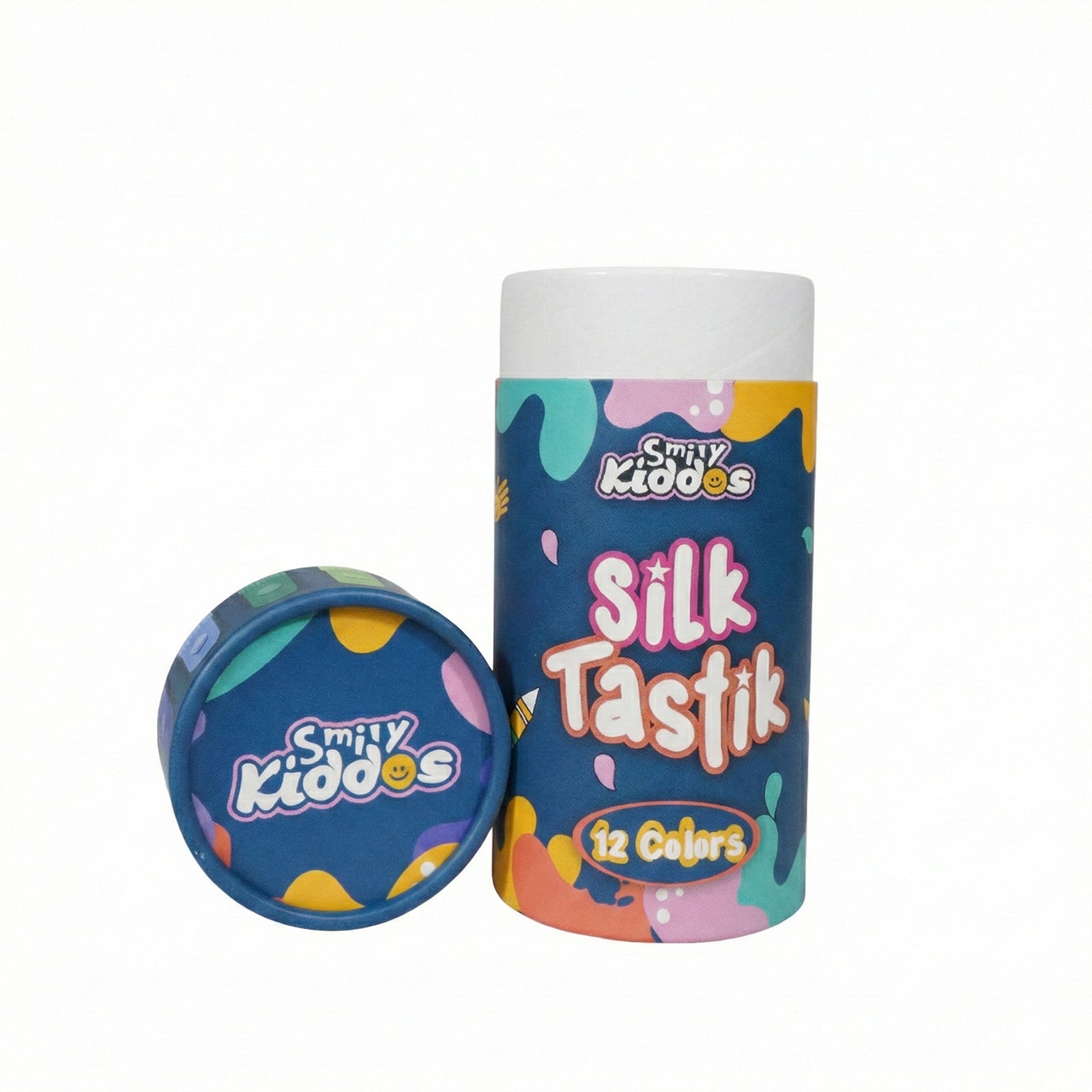 Smily Kiddos Silky Crayons – 12 Vibrant Colors | Premium Art Set for Kids