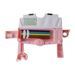 Smily Kiddos Pop-Out Pencil Box for Kids | Axolotl Theme (Pink)