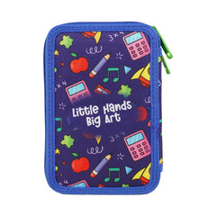Smily Kiddos Double Layer Stationery Pencil Case Set - Space Theme