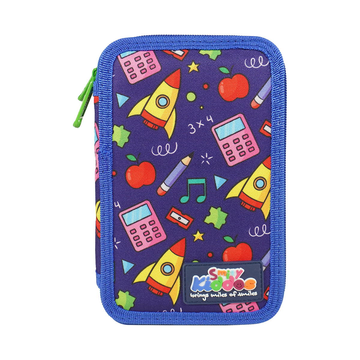 Smily Kiddos Double Layer Stationery Pencil Case Set - Space Theme