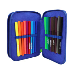 Smily Kiddos Double Layer Stationery Pencil Case Set - Space Theme