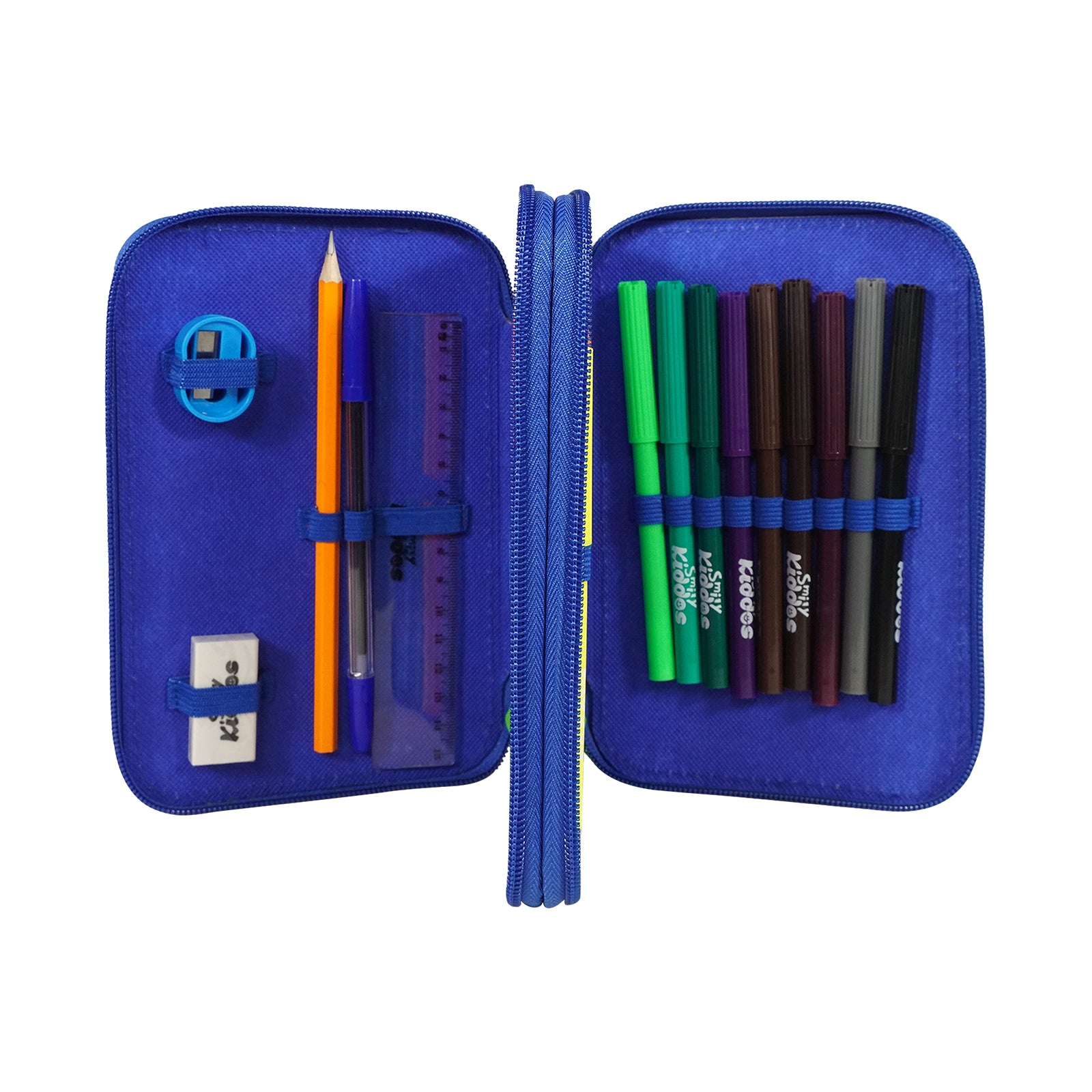 Smily Kiddos Double Layer Stationery Pencil Case Set - Space Theme