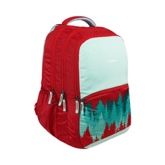 Mike Soho Backpack Red 40L | Water Resistant Travel & Laptop Backpack