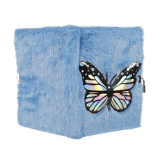 Smily Kiddos Butterfly Plush Lockable Notebook - Blue