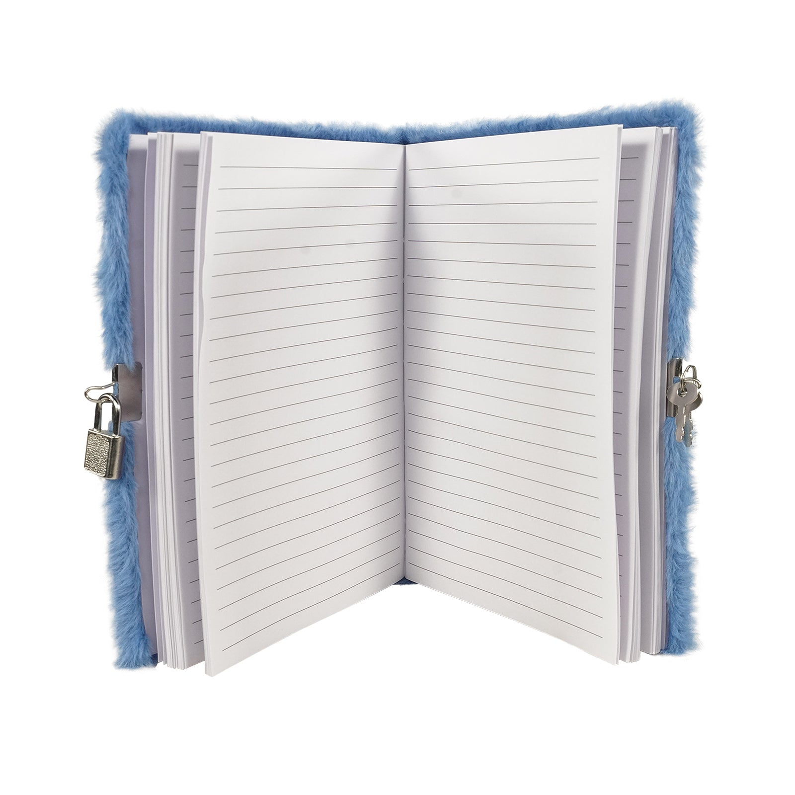 Smily Kiddos Butterfly Plush Lockable Notebook - Blue