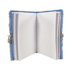 Smily Kiddos Butterfly Plush Lockable Notebook - Blue