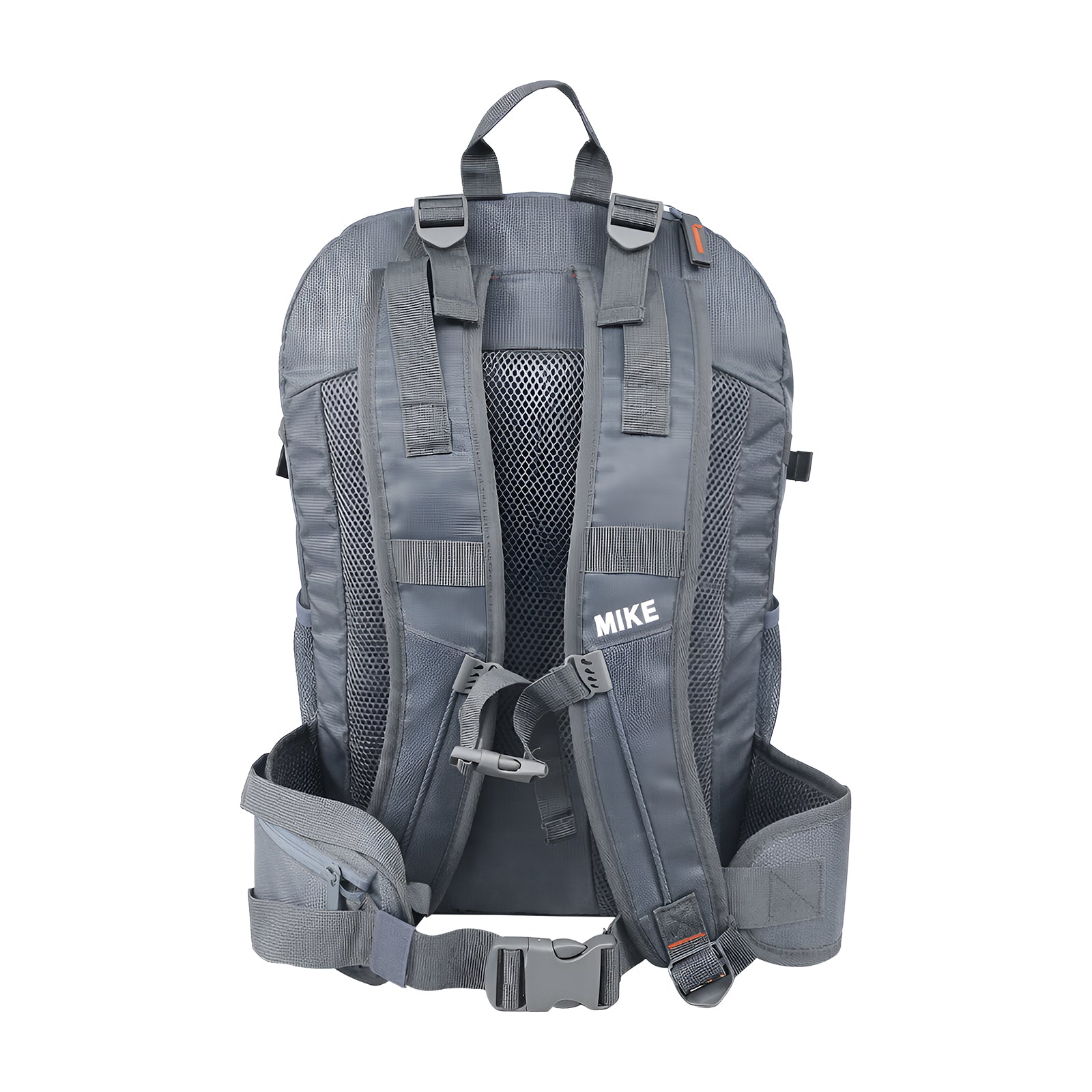 Mike Urban Trek Multi-Pocket Backpack – 37L Travel & Laptop Backpack with Rain Cover Grey