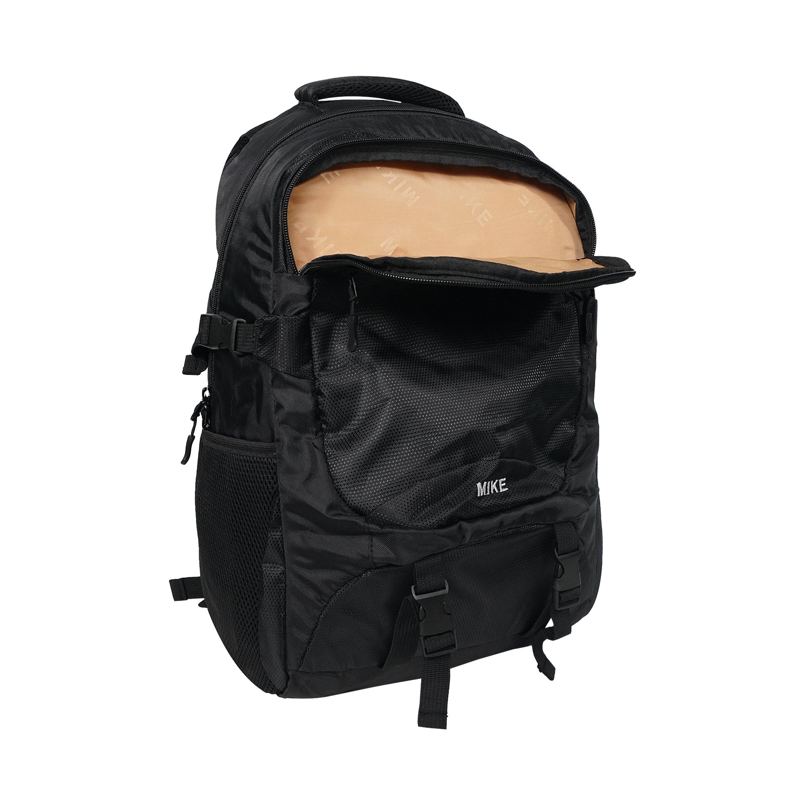 MIKE Elite Transit Backpack – Black | 23.5L Backpack with Rain Cover