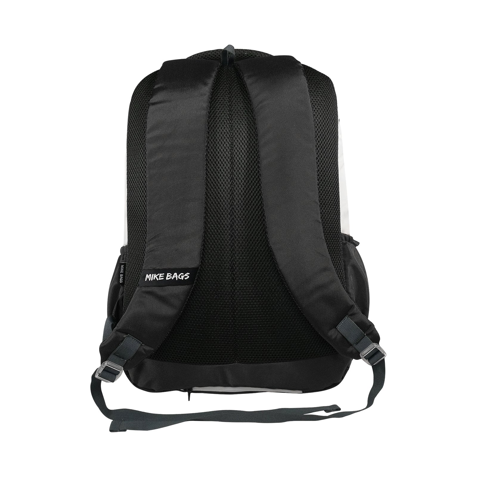 Mike Flora Backpack - White | 48L School Bag with Rain Cover