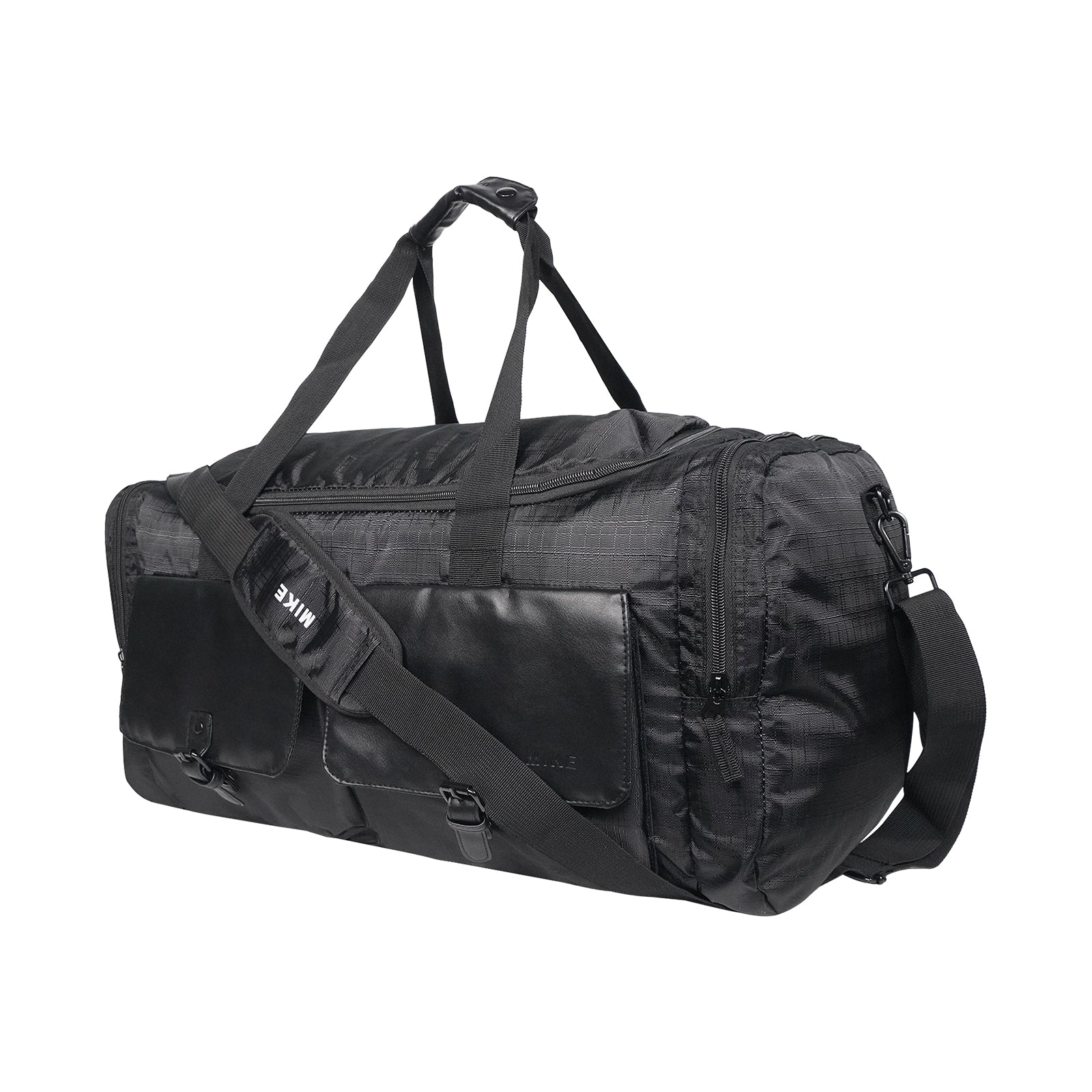 Mike Fortune Duffle Bag – Black | Large Travel & Gym Duffle