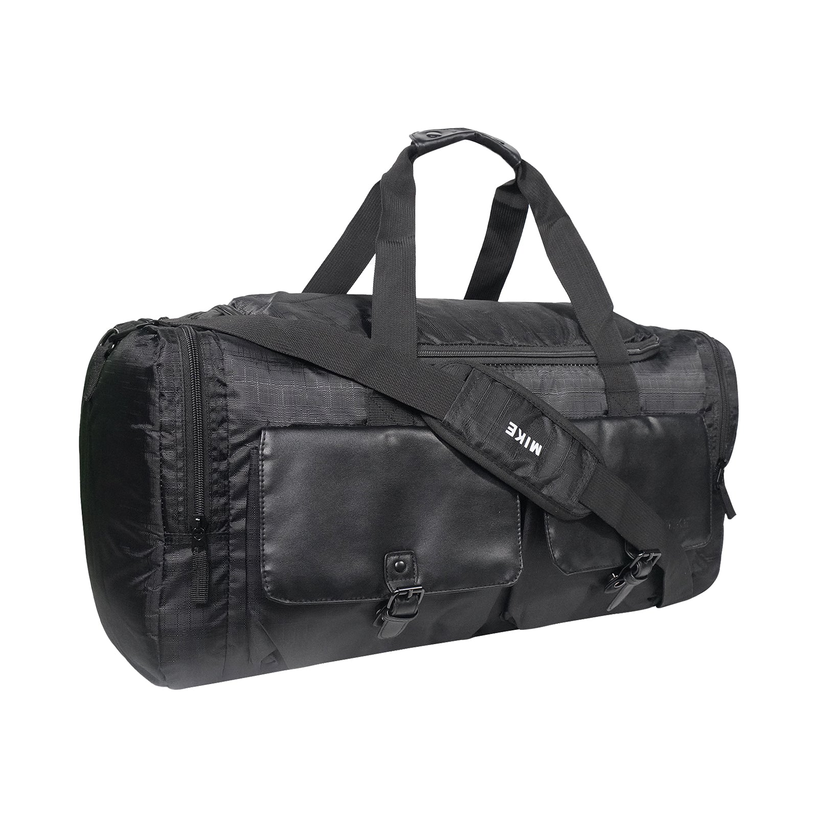 Mike Fortune Duffle Bag – Black | Large Travel & Gym Duffle