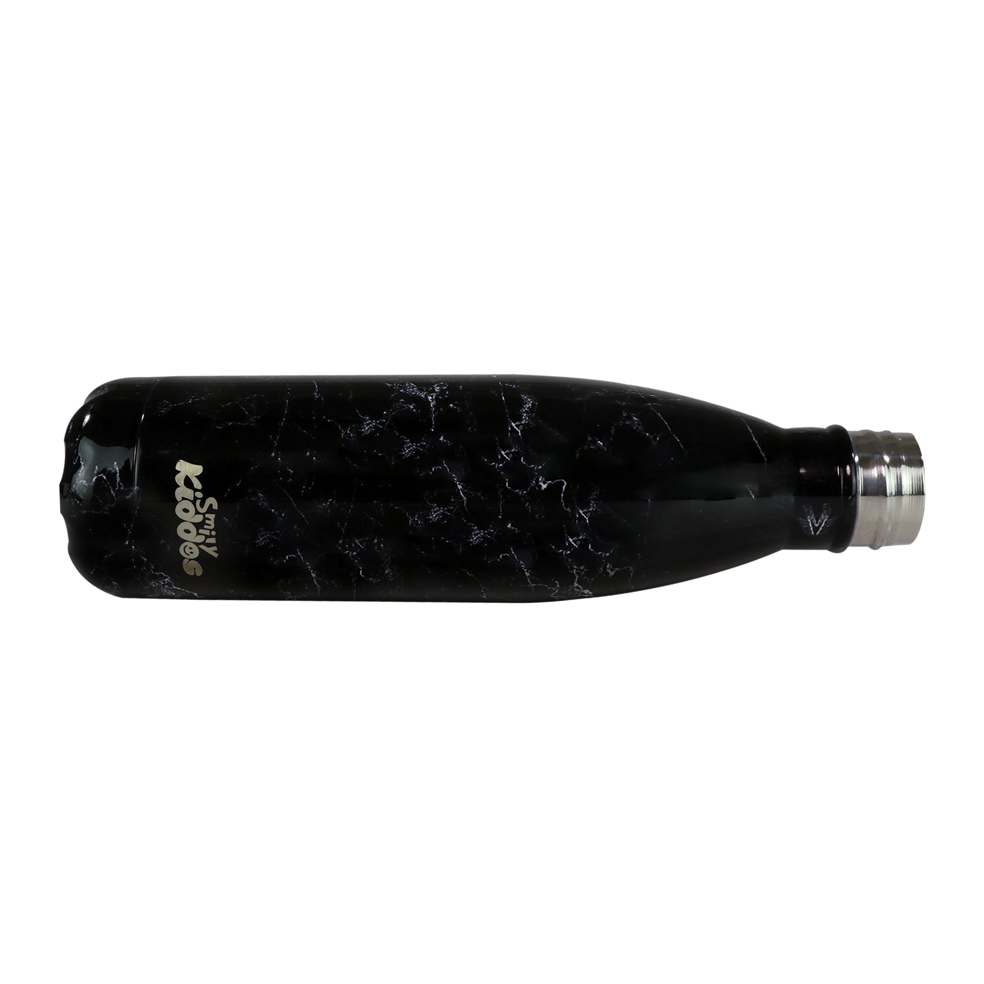 Smily Kiddos 500 ML Stainless Steel Water Bottle -  Marble Print Black