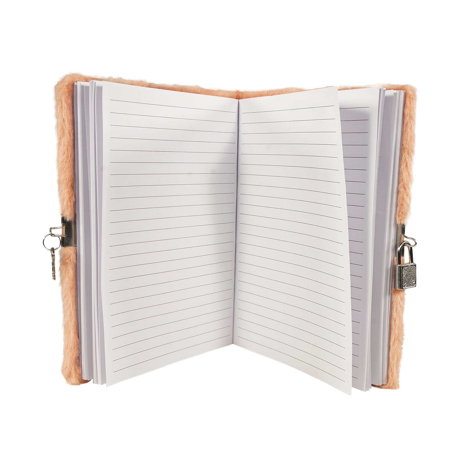 Smily Kiddos Butterfly Plush Lockable Notebook - Orange