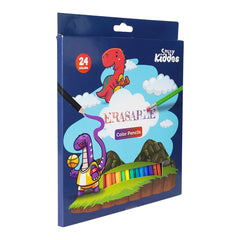 Smily Kiddos Erasable Plastic Color Pencils – Pack of 24