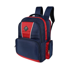 Mike Bags Vektro Backpack – Navy Blue & Red