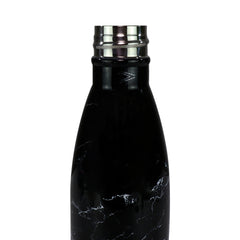 Smily Kiddos 500 ML Stainless Steel Water Bottle -  Marble Print Black