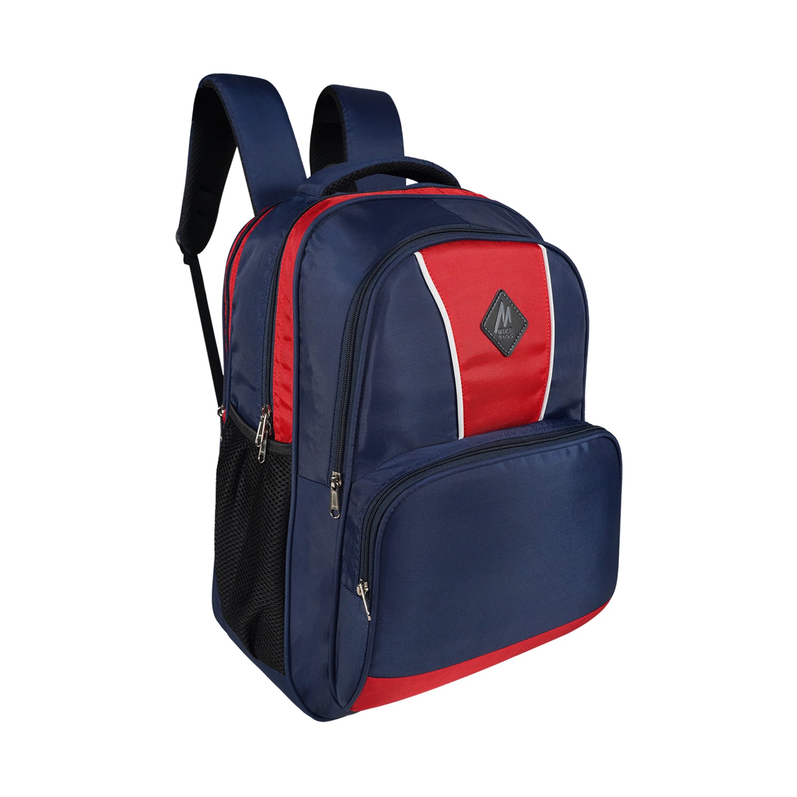 Mike Bags Vektro Backpack – Navy Blue & Red