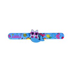 Smily Kiddos Fancy Slap band Mermaid Cat Theme - Light Blue