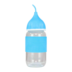 Smily Kiddos Glass bottles for Kids Blue