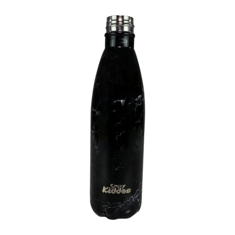 Image of Smily Kiddos 500 ML Stainless Steel Water Bottle -  Marble Print Black
