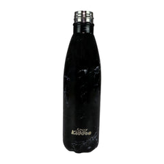 Smily Kiddos 500 ML Stainless Steel Water Bottle -  Marble Print Black
