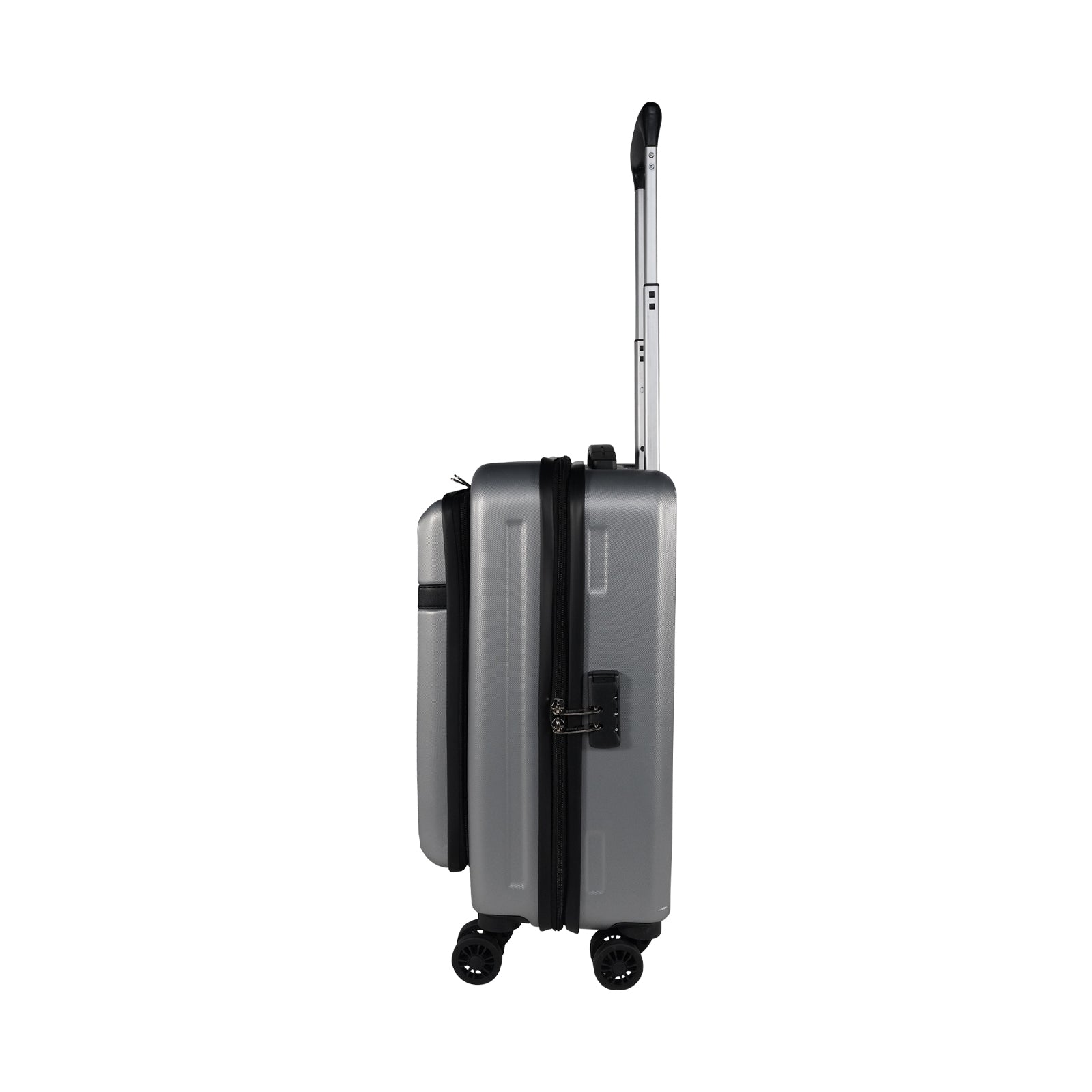Mike Nova Hard Case Trolley Bag – Sleek Silver(39 Litres)