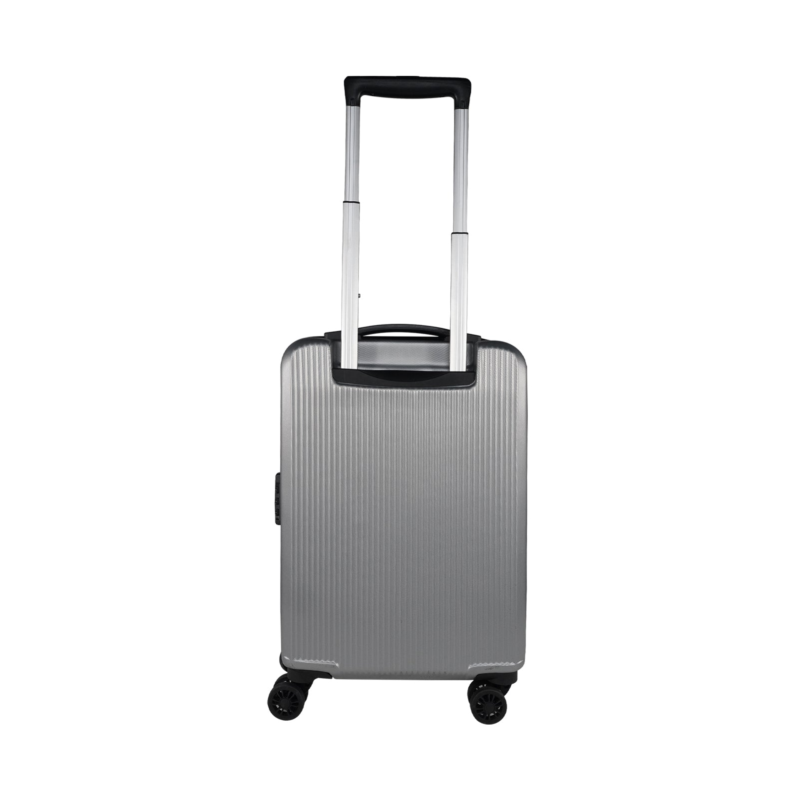Mike Nova Hard Case Trolley Bag – Sleek Silver(39 Litres)