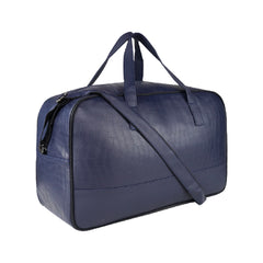 Mike PU Leather 32L Fizz Duffle Bag - Blue