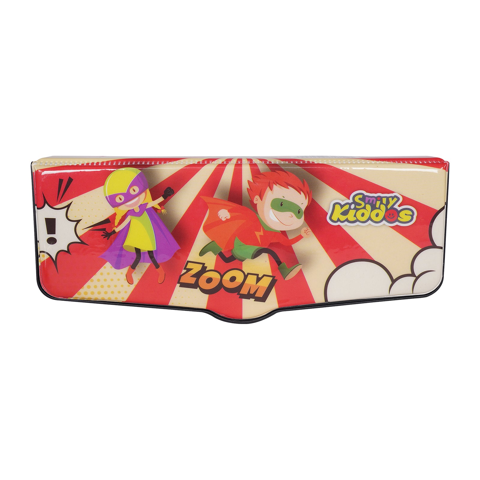 Smily Kiddos Pop-Out Pencil Box for Kids | Superhero Theme (Red)
